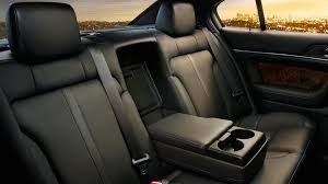 luxury leather lincoln town car